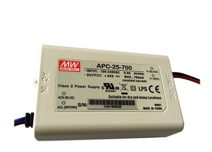 Conducteur constant APC-25-700 de la série 20w LED du courant RPA d'alimentation d'énergie de LED